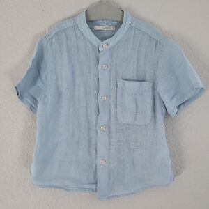 Zara Linen Toddler Button Down Shirt